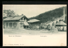 AK Wiesbaden, Station Der Nerobergbahn  - Otros & Sin Clasificación