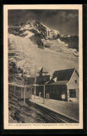 AK Jungfraubahn, Station Eigergletscher Und Mönch, Bergbahn  - Autres & Non Classés