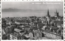 11933277 Lausanne VD Pont Pont Bessieres Et Cathedrale Lausanne - Sonstige & Ohne Zuordnung