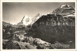 11933217 Muerren BE Mit Wetterhoerner Eiger Moench Jungfrau Muerren - Altri & Non Classificati