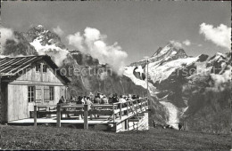 11925927 Grindelwald Bergrestaurant First Wetterhorn Schreckhorn Grindelwald - Autres & Non Classés