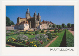 CPSM / CPM 10.5 X 15 Saône Et Loire PARAY-LE-MONIAL La Basilique Du Sacré-Cœur (XII° S.) Chef D'oeuvre De L'Art Roman* - Paray Le Monial