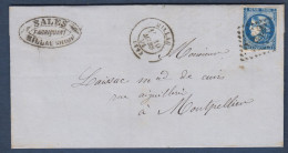 Bordeaux N° 46B  Sur  Lettre  De Millau - Cote : 30 € - 1870 Uitgave Van Bordeaux