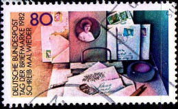 RFA Poste Obl Yv: 986 Mi:1154 Tag Der Briefmarke Schreib Mal Wieder (cachet Rond) (Thème) - Stamp's Day