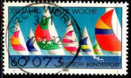 RFA Poste Obl Yv: 964 Mi:1132 100.Jahre Kieler Woche (TB Cachet Rond) (Thème) - Schiffe
