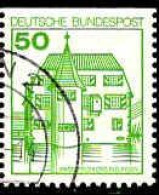 RFA Poste Obl Yv: 877b Mi:916C1 Schloss Neuschwanstein (Beau Cachet Rond) Non-dentelé En Haut (Thème) - Castles