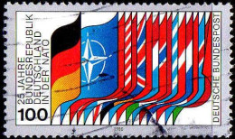 RFA Poste Obl Yv: 882 Mi:1034 25.Jahre BRD In Der NATO (Lign.Ondulées) (Thème) - NATO