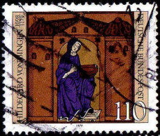 RFA Poste Obl Yv: 864 Mi:1018 Hildegard Von Bingen Benedictine (cachet Rond) (Thème) - Cristianismo