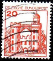 RFA Poste Obl Yv: 842 Mi:995 Schloss Pfaueninsel-Berlin (Lign.Ondulées) (Thème) - Castles