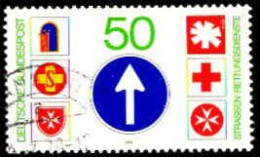RFA Poste Obl Yv: 847 Mi:1004 Strassen-Rettungsdienste (cachet Rond) (Thème) - Ongevallen & Veiligheid Op De Weg