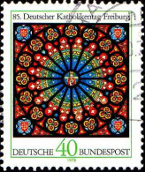 RFA Poste Obl Yv: 824 Mi:977 Deutscher Katolikentag Freiburg Rosace (Beau Cachet Rond) (Thème) - Glas & Fenster