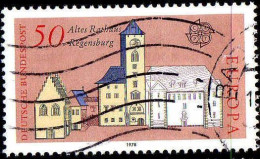 RFA Poste Obl Yv: 817 Mi:970 Europa Cept Altes Rathaus Regensburg (cachet Rond) (Thème) - 1978