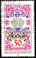 RFA Poste Obl Yv: 803 Mi:956 Rudolf Alexander Schröder Ecrivain (Belle Obl.mécanique) (Thème) - Schrijvers