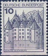 RFA Poste Obl Yv: 762b Mi:913CD1 Schloss Glücksburg (Obli. Ordinaire) Non-dentelé Bas (Thème) - Castelli