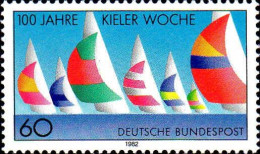 RFA Poste N** Yv: 964 Mi:1132 100.Jahre Kieler Woche (Thème) - Bateaux