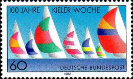 RFA Poste N** Yv: 964 Mi:1132 100.Jahre Kieler Woche (Thème) - Ships