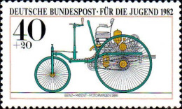 RFA Poste N** Yv: 955 Mi:1123 Für Die Jugend Benz-Patent-Motorwagen 1886 (Thème) - Autos