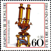 RFA Poste N** Yv: 924 Mi:1092 Für Die Jugend Binokularicroskop Um 1860 (Thème) - Astronomia