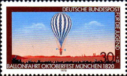 RFA Poste N** Yv: 811 Mi:964 Ballonfahrt Oktoberfest München Ballon (Thème) - Airships