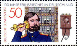 RFA Poste N** Yv: 794 Mi:947 Fernsprecher In Deutschland (Thème) - Telecom