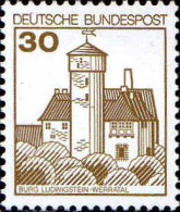 RFA Poste N** Yv: 763 Mi:914A1 Burg Ludwigstein-Werratal (Thème) - Schlösser U. Burgen