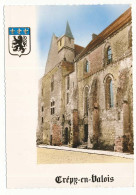 CPSM Dentelée 10.5 X 15 Oise CREPY-en-VALOIS La Façade Du Donjon (dénommée Le Vieux Château)  Du X°s. - Crepy En Valois