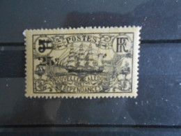 NOUVELLE-CALEDONIE YT 129 VOILIER 25c. S. 5f. Noir S.jaune** - Unused Stamps
