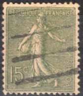 France N° 130-137-138-140-158-189-190 - 1906-38 Säerin, Untergrund Glatt