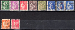 Francia Paz 10 Pcs. - 1932-39 Paix