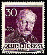 Berlin Poste Obl Yv: 85 Mi:99 Max Plank Prix Nobel De Physique (Beau Cachet Rond) - Used Stamps