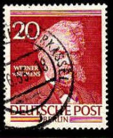 Berlin Poste Obl Yv: 83 Mi:97 Werner V.Siemens Industriel (TB Cachet Rond) - Gebraucht