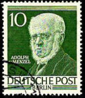 Berlin Poste Obl Yv: 81 Mi:95 Adolph V.Menzel Peintre (Beau Cachet Rond) - Gebraucht