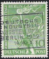 Berlin Poste Obl Yv: 75 Mi:89 Vorolympische Festage Berlin (Belle Obl.mécanique) - Gebraucht