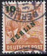 Berlin Poste Obl Yv: 48 Mi:65 Maçon & Faucheuse (TB Cachet Rond) - Gebruikt
