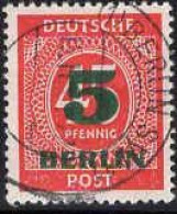 Berlin Poste Obl Yv: 47 Mi:64 Chiffre (TB Cachet Rond) - Used Stamps