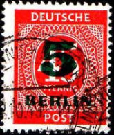 Berlin Poste Obl Yv: 47 Mi:64 Chiffre (Beau Cachet Rond) - Gebraucht