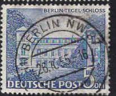 Berlin Poste Obl Yv: 46 Mi:60 Berlin-Tegel-Schloß (TB Cachet à Date) 28-7-55 - Gebraucht