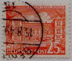 Berlin Poste Obl Yv: 36 Mi:50 Berlin-Tegel-Schloss (Beau Cachet Rond) - Used Stamps