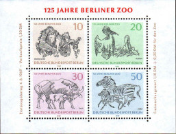 Berlin Bloc N** Yv:2 Mi:2 125.Jahre Berliner Zoo - Blocks & Kleinbögen