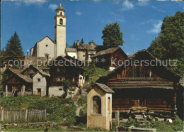 11903857 Bosco Gurin Dorfmotiv Kirche Bildstock Bosco/Gurin - Altri & Non Classificati