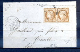 200324 LETTRE  (fragment)   N°36   EN PAIRE  RARE - Altri & Non Classificati