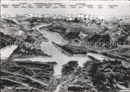 11903337 Vierwaldstaettersee SZ Aus Vogelperspektive Alpenpanorama Brunnen - Sonstige & Ohne Zuordnung