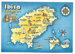 " MAPA ".-  ISLA BLANCA / IBIZA .- (ESPAÑA) - Ibiza