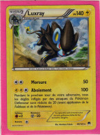 Carte Pokemon Francaise 2016 Xy Rupture Turbo 46/122 Luxray 140pv Holo Occasion - XY