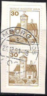 Berlin Poste Obl Yv:498b Mi:534C Burg Ludwigstein-Werratal (Beau Cachet Rond) Paire - Used Stamps