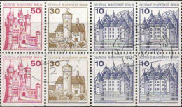 Berlin Poste Obl Yv:496b+ Ensemble De 8 Timbres (TB Cachet Rond) - Used Stamps