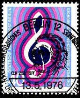 Berlin Poste Obl Yv:486 Mi:522 Chorfest Des Deutschen Sängerbundes (TB Cachet à Date) 13-6-1976 - Gebruikt