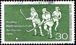 Berlin Poste Obl Yv:485 Mi:521 Hockey-Weltmeisterschaft Der Damen (Dents Courtes) - Gebraucht