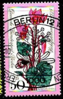 Berlin Poste Obl Yv:476 Mi:512 Wohlfahrtsmarke Alpenveilchen (TB Cachet Rond) - Used Stamps