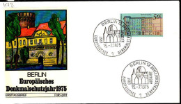 Berlin Poste Obl Yv:472 Mi:508 Berlin-Kreuzberg Europäisches Denkmahlschutzjahr (TB Cachet à Date) Fdc Berlin 15-7-75 - 1971-1980